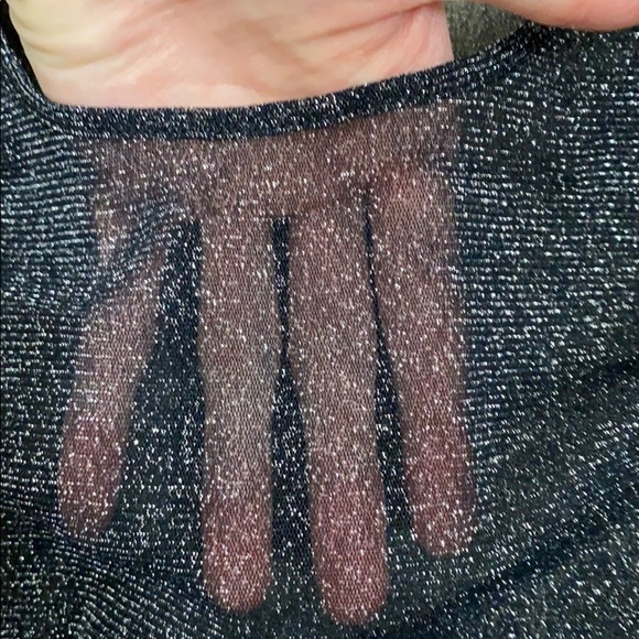 3 for $15! Victoria’s Secret Mesh Glittery Top - Picture 3 of 3